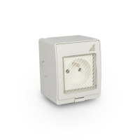 GNIAZDO POJEDYNCZE 2P+Z NATYNKOWE GPN 16A 250V IP55 AQUA55 - 55.19 - ELEKTROPLAST OPATÓWEK
