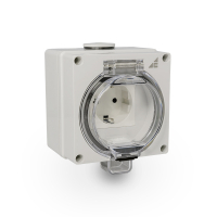 GNIAZDO HERMETYCZNE SCHUKO 2P+Z GHNS IP66 AQUA66 - 55.67 - ELEKTROPLAST OPATÓWEK