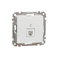 Sedna Design, Gniazdo telefoniczne RJ11, białe - SDD111491 - SCHNEIDER ELECTRIC