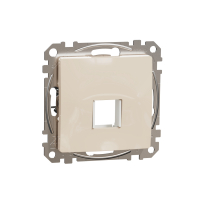 Sedna Design, Płytka centralna do wkładów Keystone (HDMI, VGA, RJ45, RJ11), beżowy - SDD112421 - SCHNEIDER ELECTRIC