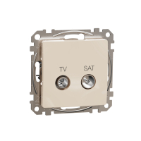 Sedna Design, Gniazdo TV/SAT końcowe (4dB), beżowy - SDD112471S - SCHNEIDER ELECTRIC