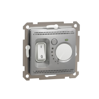Sedna Design, Regulator temperatury do ogrzewania podłogowego, srebrne aluminium - SDD113507 - SCHNEIDER ELECTRIC