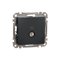 Sedna Design, Gniazdo TV przelotowe (7dB), czarny antracyt - SDD114474 - SCHNEIDER ELECTRIC