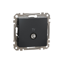 GNIAZDO ANTENOWE TV PRZELOTOWE 10DB CZARNY ANTRACYT SEDNA DESIGN - SDD114478 - SCHNEIDER ELECTRIC
