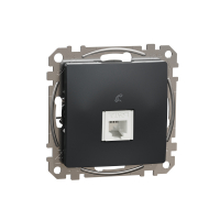 Sedna Design, Gniazdo telefoniczne RJ11, czarny antracyt - SDD114491 - SCHNEIDER ELECTRIC