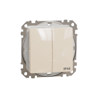 Sedna Design, Łącznik świeznikowy IP44, beżowy - SDD212105 - SCHNEIDER ELECTRIC
