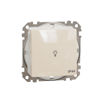 Sedna Design, Przycisk "światło" IP44, beżowy - SDD212132 - SCHNEIDER ELECTRIC