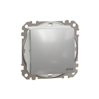 Sedna Design, Łącznik schodowy IP44, srebrne aluminium - SDD213106 - SCHNEIDER ELECTRIC