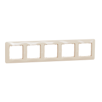 Sedna Design, Ramka 5-krotna, beżowa - SDD312805 - SCHNEIDER ELECTRIC