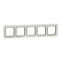 Sedna Elements, Ramka 5-krotna, szkło białe - SDD360805 - SCHNEIDER ELECTRIC