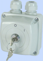 ŁĄCZNIK KRZYWKOWY W OBUDOWIE E25-13Z/Z WŁĄCZ-WYŁĄCZ Z ZAMKIEM 0-I IP-44 - 952580 - ELEKTROMET DZIERŻONIÓW