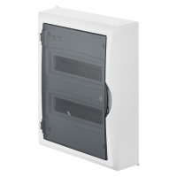 ROZDZIELNIA RN 2/24 (N+PE) L P 40 DRZWI TRANSPARENTNE DYMNE ECONOMIC BOX - 2505-01 - ELEKTRO-PLAST NASIELSK