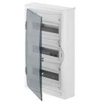 ROZDZIELNIA RN 3/36 (N+PE) IP 40 DRZWI TRANSPARENTNE DYMNE ECONOMIC BOX - 2506-01 - ELEKTRO-PLAST NASIELSK