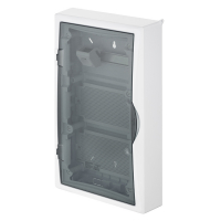 ROZDZIELNIA RN 3/36 MULTIMEDIALNA (N+PE) IP 40 DRZWI TRANSPARENTNE DYMNE ECONOMIC BOX  - 2506-21 - ELEKTRO-PLAST NASIELSK
