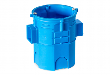 PUSZKA PODTYNK SZEREGOWA Z WKRĘTAMI 60MM BEZHALOGENOWA EKSTRA - GŁĘBOKA 80MM NIEBIESKA 62X81X60 S60Gw - 34009203 - SIMET
