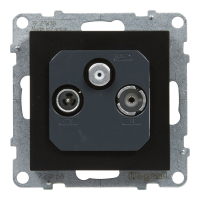 GNIAZDO TV-R-SAT PRZELOTOWE 14 DB CZARNY  SUNO - 721468 - LEGRAND