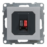 GNIAZDO GŁOŚNIKOWE POJEDYNCZE  ALUMINIUM SUNO - 721392 - LEGRAND