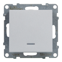 ŁĄCZNIK SCHODOWY Z PODŚWIETLENIEM  - 10 AX - 250 V~ - ZACISKI AUTOMATYCZNE ALUMINIUM SUNO - 721316 - LEGRAND