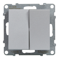 ŁĄCZNIK SCHODOWY PODWÓJNY  - 10 AX - 250 V~ - ZACISKI AUTOMATYCZNE ALUMINIUM SUNO - 721308 - LEGRAND