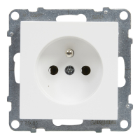 GNIAZDO POJEDYNCZE 2P+Z 16 A 250V ZACISKI ŚRUBOWE BIAŁY SUNO - 721185 - LEGRAND