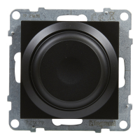 ŚCIEMNIACZ OBROTOWY 240 V~ - 50 HZ - 5 - 75 W ( 10 LAMP MAKS.) DLA LAMP LED Z OPCJĄ ŚCIEMNIANIA - BEZ ZACISKU NEUTRALNEGO  CZARNY  SUNO - 721479 - LEGRAND