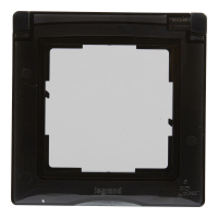 RAMKA POJEDYNCZA IP44 CZARNY SUNO - 721444 - LEGRAND
