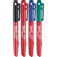 ZESTAW MARKERÓW KOLOROWYCH MILWAUKEE INKZALL 4 SZT. - 48223106 - MILWAUKEE
