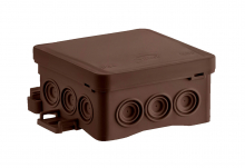 PUSZKA INSTALACYJNA NAŚCIENNA 85X40X85- NS6 BRĄZOWY FASTBOX&HOOK- BEZHALOGENOWA; IP54, UV - 35346115 - SIMET
