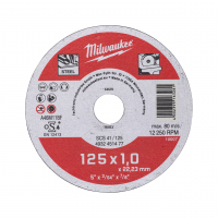 TARCZA DO CIĘCIA METALU MILWAUKEE Contractor 125X1 mm - 4932451477 - MILWAUKEE