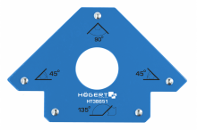 Magnetyczny kątownik spawalniczy strzałkowy - HT3B651 - HOGERT
