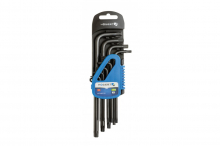 Klucze TORX długie, stal S2, 9 szt. - HT1W816 - HOGERT