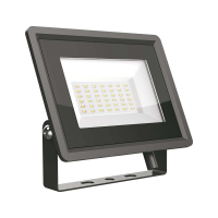 30W Naświetlacz LED / Seria: F-Class / Barwa:3000K / Obudowa: Czarna - 6743 - V-TAC