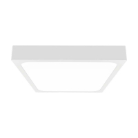 24W Plafon LED / Średnica: 295mm / Barwa:3000K / Klosz: Kwadratowy mleczny biała ramka / IP44 - 7627 - V-TAC