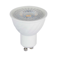 6W GU10 Żarówka LED / Chip SAMSUNG / Barwa:3000K / Kąt 110' / Ściemniana / Trzonek:GU10 - 21198 - V-TAC