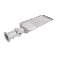 50W Lampa uliczna LED z regulowanym uchwytem / Chip SAMSUNG / Barwa:6500K / Obudowa: Szara  - 20425 - V-TAC