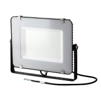 150W Naświetlacz LED SMD / Chip SAMSUNG / Barwa:6400K / Obudowa: Czarna  / Wydajność: 115lm/w - 21773 - V-TAC