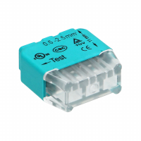 Złączka instalacyjna wciskana 3-przewodowa; na drut 0,75-2,5mm2; IEC 300V/24A; 10 szt. - OR-SZ-8004/3/10 - ORNO