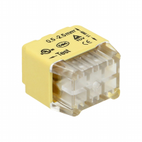 Złączka instalacyjna wciskana 6-przewodowa; dwurzędowa; na drut 0,75-2,5mm2; IEC 300V/24A; 10 szt. - OR-SZ-8004/6/10 - ORNO