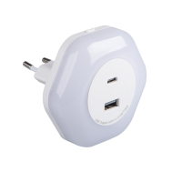 Lampka wtykowa LED BOLA LED 2xUSB WW W - 37397 - KANLUX