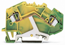 ZŁĄCZKA 2-PRZEWODOWA 4 MM2 PE ŻÓŁTO-ZIELONA - 781-607 - WAGO