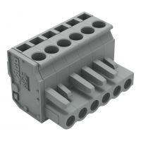 KĄTOWY WTYK SPRĘŻYNOWY RASTER 5 MM 6-TOROWY. - 232-206/026-000 - WAGO