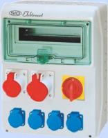 ROZDZIELNICA Z ROZŁĄCZNIKIEM WŁĄCZ-WYŁĄCZ 100A 12MOD1X32A 3P+N+Z 400V~1X16A 3P+N+Z 400V~4X16A 2P+Z 250V~ RSS-04 - 942045 - ELEKTROMET DZIERŻONIÓW