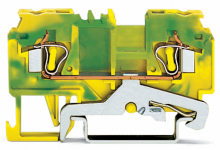 ZŁĄCZKA 2-PRZEWODOWA PE 4 MM2 ŻÓŁTO-ZIELONA. - 880-907 - WAGO