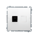 GNIAZDO KOMPUTEROWE POJEDYNCZE RJ45 KAT. 5 BIAŁY BASIC - BMF51.02/11 - KONTAKT SIMON