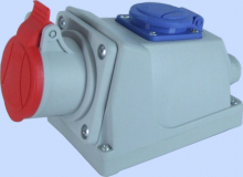 GNIAZDO STALE KOMBI GSC 16/4 GNIAZDO 16A/400V 3P+Z, 16A/250V 2P+Z - 921841 - ELEKTROMET DZIERŻONIÓW