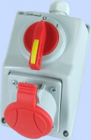 ZESTAW INSTALACYJNY 32A 3P+N+Z IP54 WYŁĄCZNIK 0-1 C32-18N - 974005 - ELEKTROMET DZIERŻONIÓW