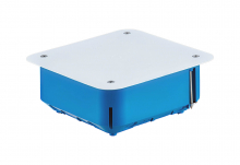 PUSZKA PODTYNK 115x115X45 DO PUSTYCH ŚCIAN Z PRZYKRĘCANĄ POKRYWĄ IP43 NIEBIESKI P110 - 32042203 - SIMET