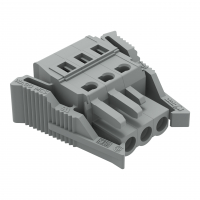 WTYK SPRĘŻYNOWY RASTER 5 MM 3-TOROWY SZARY. - 231-103/037-000 - WAGO