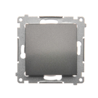 ŁĄCZNIK POJEDYNCZY ZACISKI AUTOMATYCZNE 10AX 250V ANTRACYT SIMON 54 - DW1.01/48 - KONTAKT SIMON