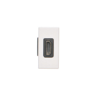 Płytka K45/2 adapter HDMI-HDMI 22,5x45mm + wkład; czysta biel - K129B/9 - KONTAKT SIMON